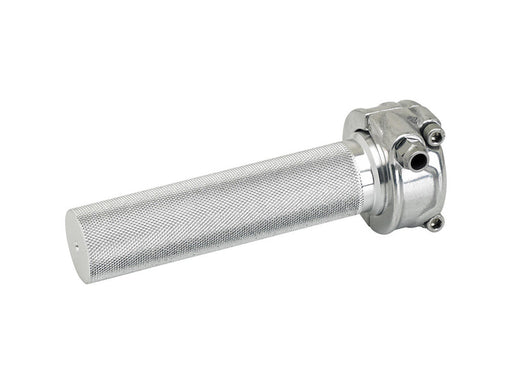 Single Throttle Cable Housing - Polished. Cast Whiskey Throttle Tube Fits 1in. Bar