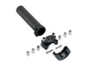 Dual Throttle Cable Housing - Black. Cast Whiskey Throttle Tube Fits 1in. Bar