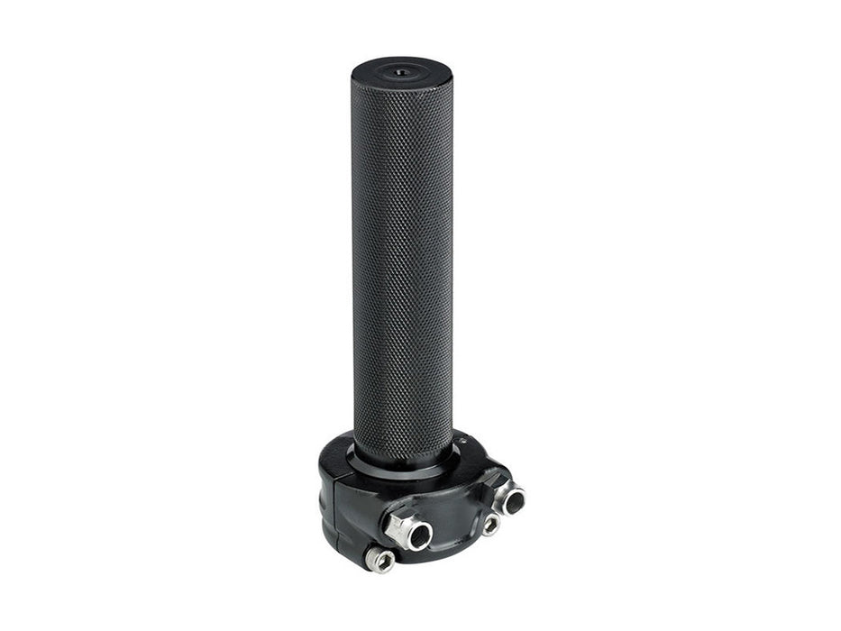 Dual Throttle Cable Housing - Black. Cast Whiskey Throttle Tube Fits 1in. Bar