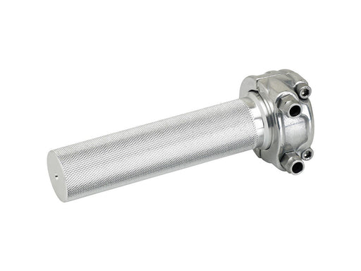Dual Throttle Cable Housing - Polished. Cast Whiskey Throttle Tube Fits 1in. Bar