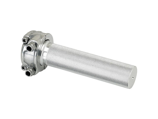 Dual Throttle Cable Housing - Polished. Cast Whiskey Throttle Tube Fits 1in. Bar