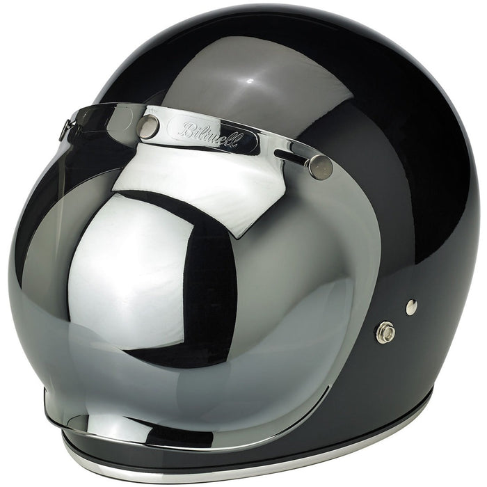 BILTWELL Bubble Shield - Chrome Mirror