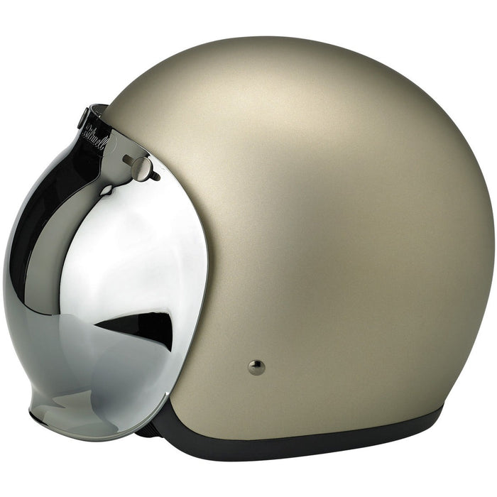 BILTWELL Bubble Shield - Chrome Mirror