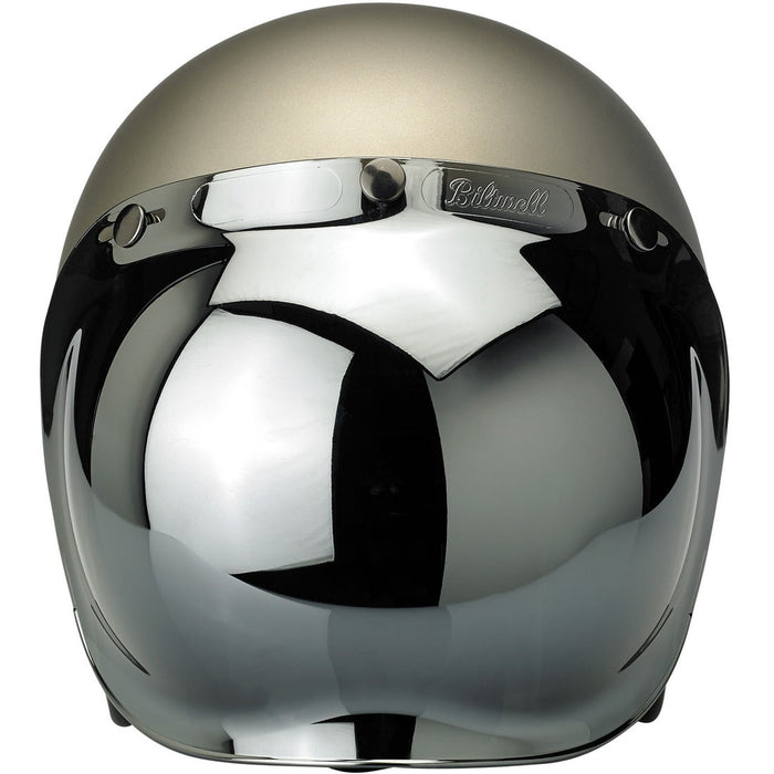 BILTWELL Bubble Shield - Chrome Mirror