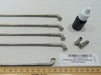 17in. Heavy Duty Spokes - Stainless Steel. Fits the Genuine H-D Smooth Profile Rim when used in conjunction with 1997up H-D style Rear Hub or H-D Style Wide Glide Front Hub.