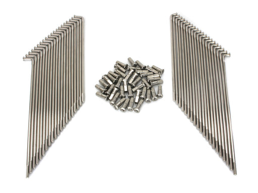 19in. Spokes - Stainless Steel. Fits the Genuine H-D Smooth Profile Rim when used in conjunction with 2006up OEM H-D Mid Glide Front End.