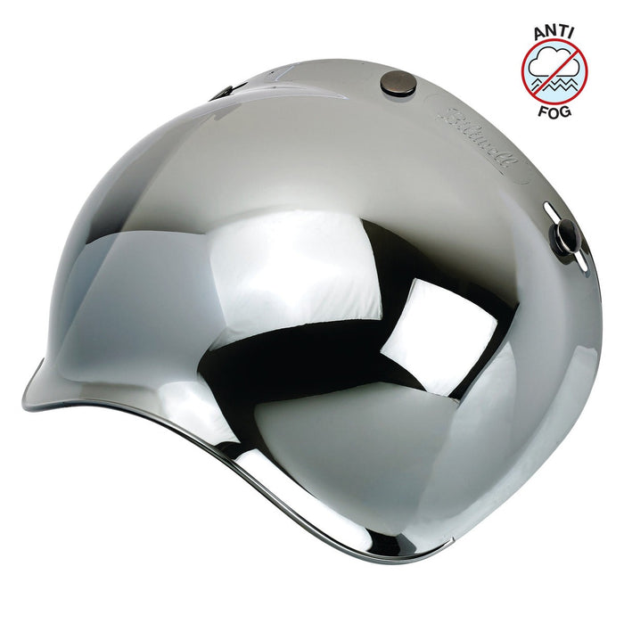 BILTWELL Bubble Shield - Chrome Mirror