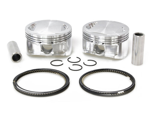 +.010in. Pistons with 9.75:1 Compression Ratio. Fits Big Twin 1999-2006 with 88ci to 95ci Big Bore Twin Cam Engine.