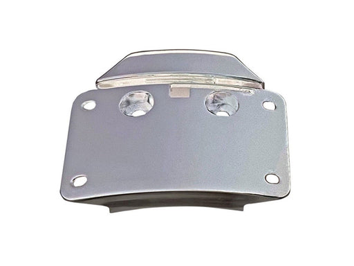 Curved Radius Number Plate Backing Plate - Chrome. Fits CVO Touring 2023up & Street Glide & Road Glide 2024up