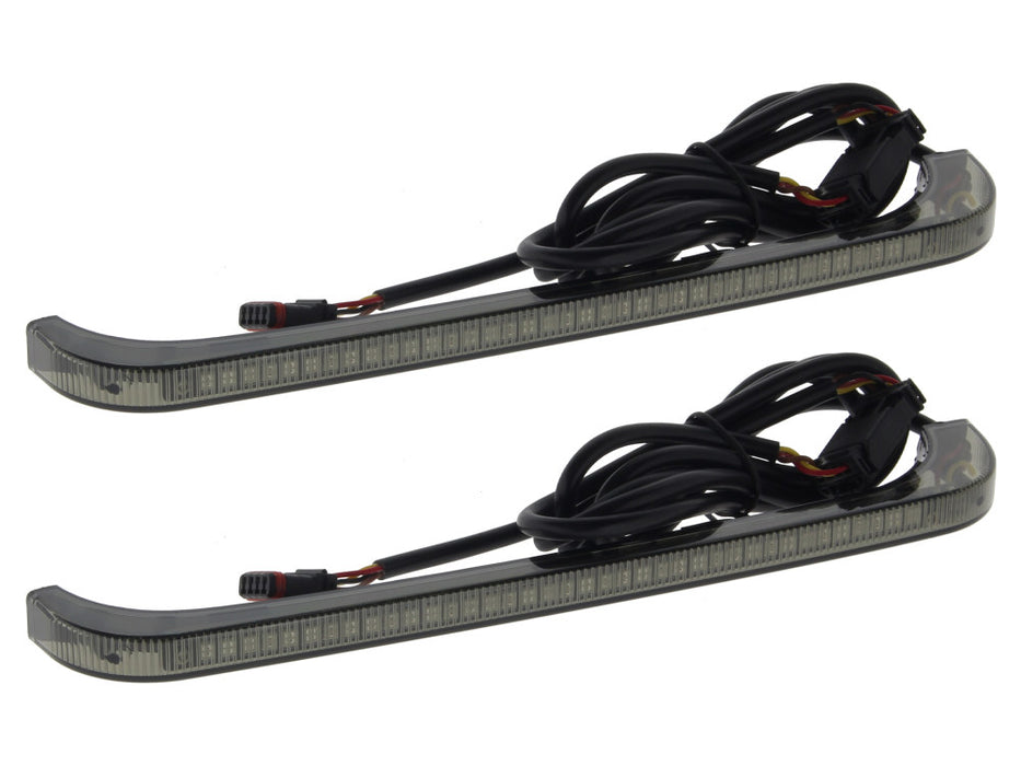 Sequential Low Profile Bagz Saddlebag Lights. Red Run/Brake, Amber Turn with Smoke Lens. Fits CVO Touring 2014-2023