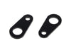 Micro Bullet Rear Turn Signal Mounting Brackets - Straight - Black.