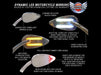 Dynamic LED Mirrors Run/Brake/Turn - Chrome.