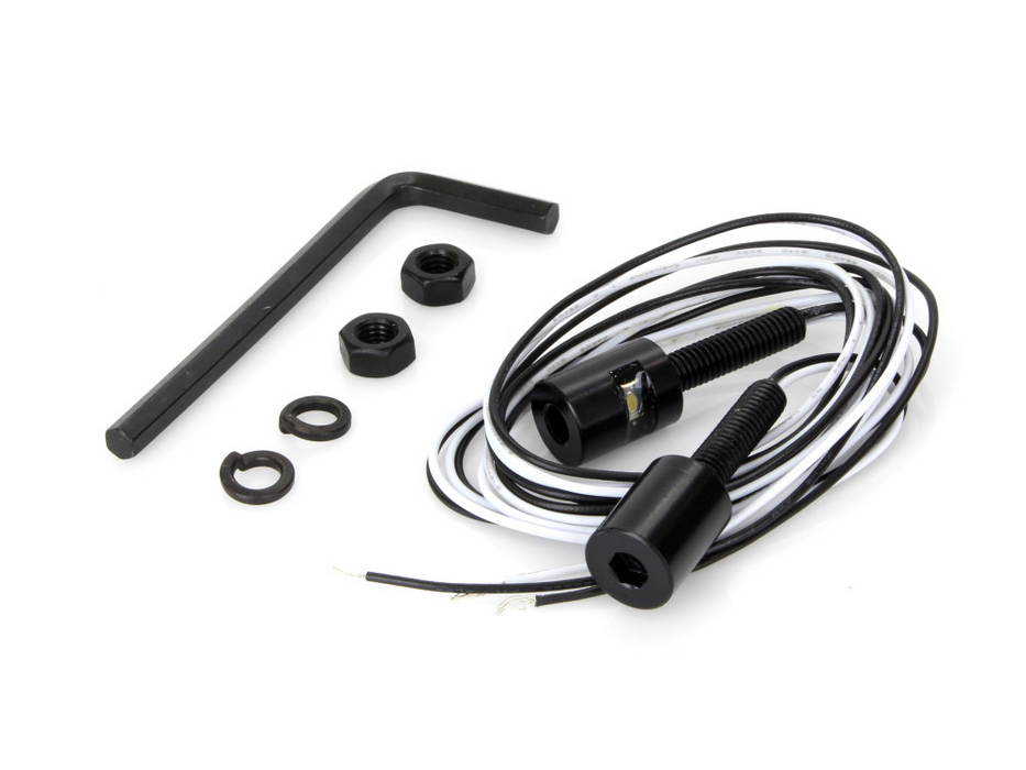 Number Plate Auxillary LED White Light Bolts – Black. – Custom Dynamics