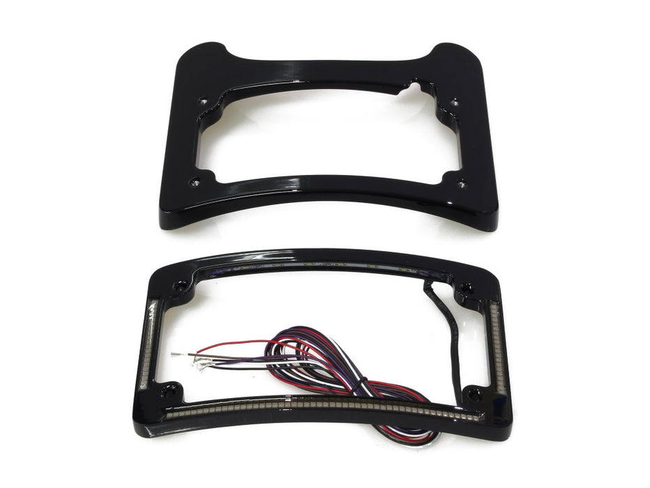 Turn Signal Eliminator Kit - Black with Amber LED's for Turn Signals. Fits Most Touring 2014-2024