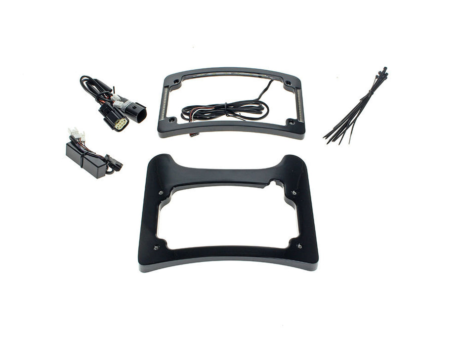 Turn Signal Eliminator Kit - Black with Red LED's for Brake Lights. Fits Most Touring 2014-2024