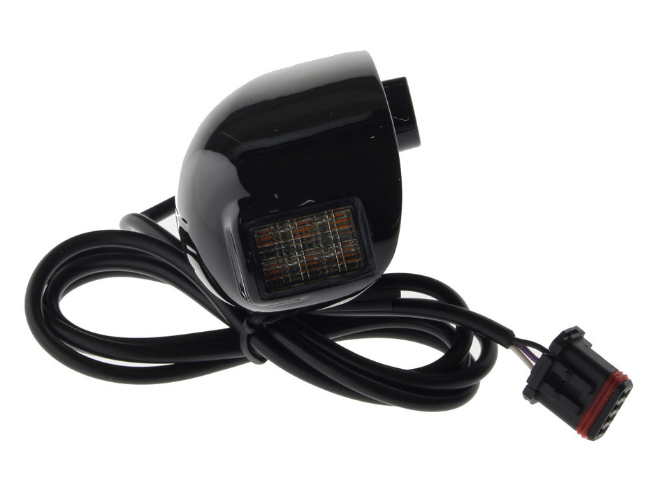 LED Front Dynamic Turn Signals - Black. Fits Road Glide 2015-2023