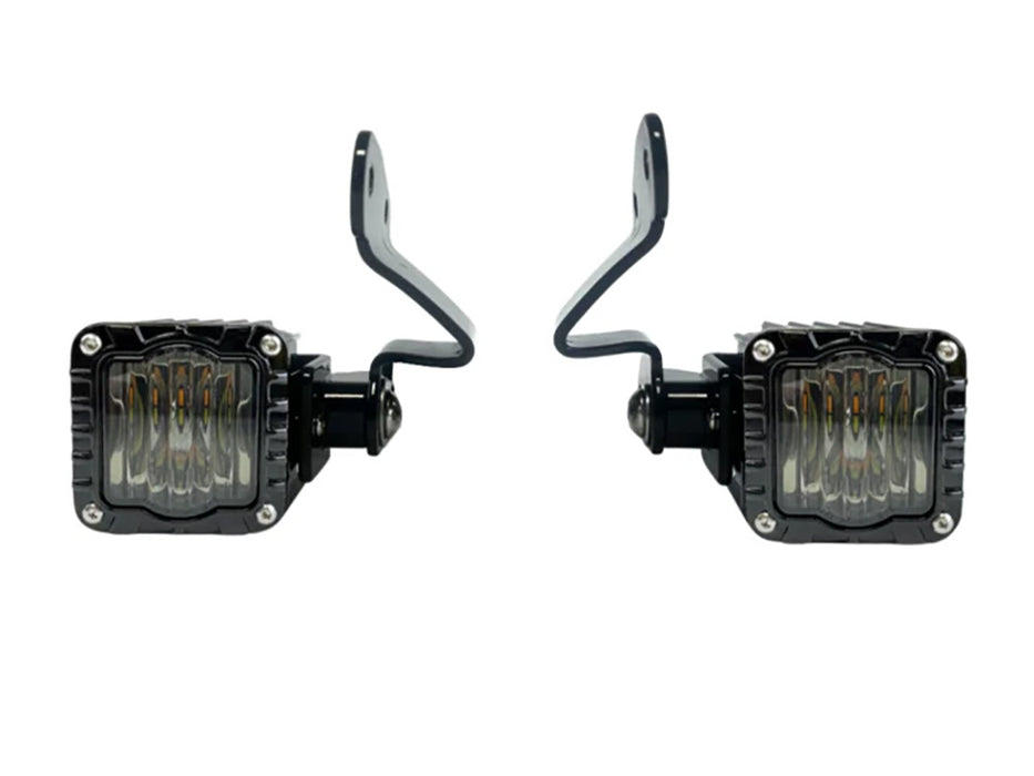 Shark Demon Turn Signals - Black. Fits Road Glide 2024up & CVO Road Glide (Inc 'ST') 2023up.