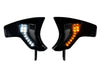 LED Vent Insert Turn Signal Upgrade With Amber & White LED's - Gloss Black. Fits Road Glide 2024up & CVO Road Glide (Inc 'ST') 2023up.