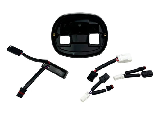 Taillight Base Plate Turn Signal Delete Tail Tidy - Black. Fits Heritage, Low Rider S & ST 2025-2026