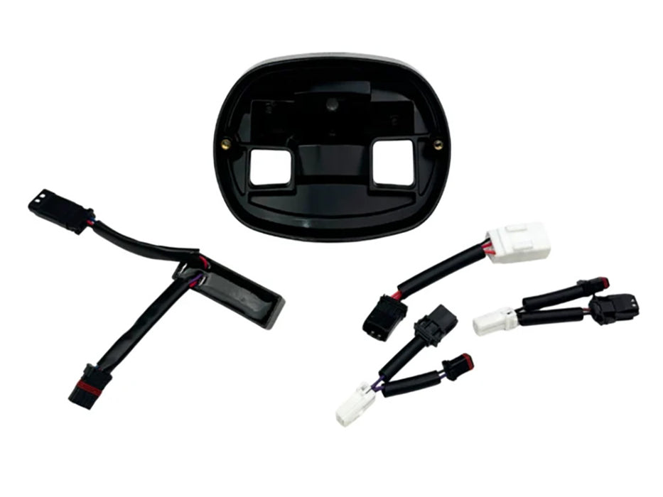 Taillight Base Plate Turn Signal Delete Tail Tidy - Black. Fits Heritage, Low Rider S & ST 2025-2026