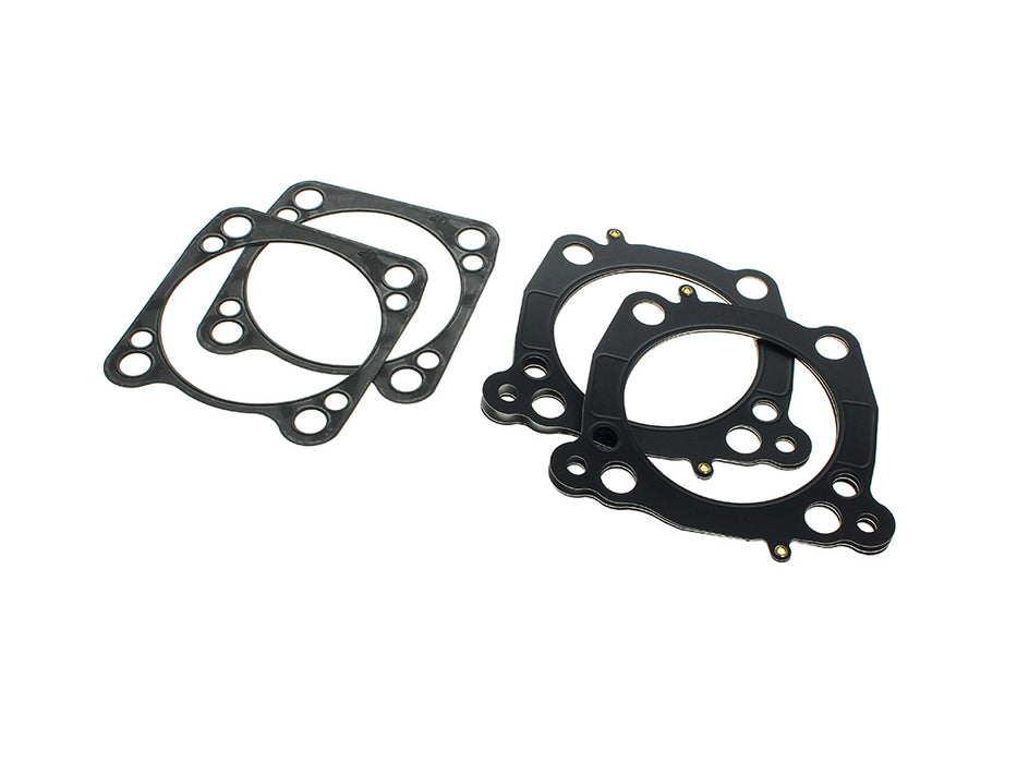 0.040in. Thick Cylinder Head & Base 0.014in. Gasket set. Fits Touring 2017up & Softail 2018up with OEM 114ci/117ci to 128ci & 4.250in. Big Bore Kit.