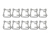 Tappet Cover Gasket - Pack of 10. Fits Twin Cam 1999-2017.