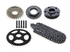 Rear Drive Belt to Chain Conversion. Fits Dyna 2006-2017. Black Rear Sprocket. Final Drive Ratio = 2.04:1
