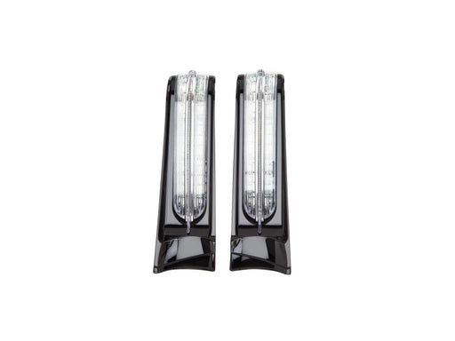 LED Filler Panel Lights. Red Run & Brake with Amber Turn and Black Housing. Fits Ultra & Road King Touring Models 2014-2024 & Street/Road Glide ST 2022-2023