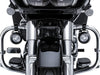 TAC-10 Light Cannons Passing Lamp Kit. Engine Guard Mounted Driving Lights - Black. Fits 1-1/4in. Engine Guard Tubing.