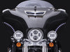 Bat Blades with Amber LED Turn Signals & White LED Running Lights. Fits Touring 2014-2023 with Batwing Fairing