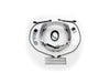 Fang LED Headlight Bezel with White Running Lights - Chrome. Fits Touring 2014-2023