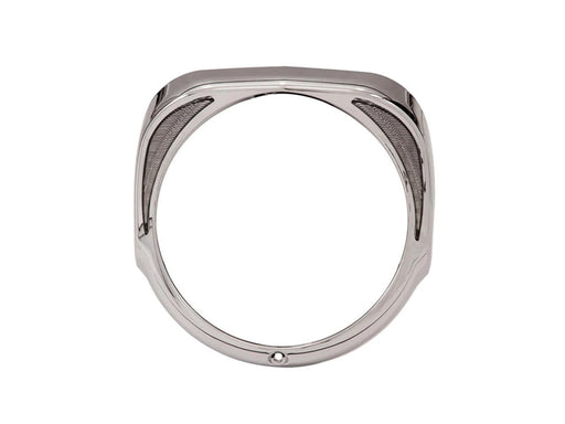 Fang LED Headlight Bezel with White Running Lights - Chrome. Fits Touring 2014-2023