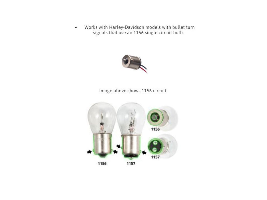 Fang LED Amber Turn Signal Inserts With Clear Lenses & Black Bezel. Fits Front and Rear on most Models With OEM Bullet Style Indicators 2002up.