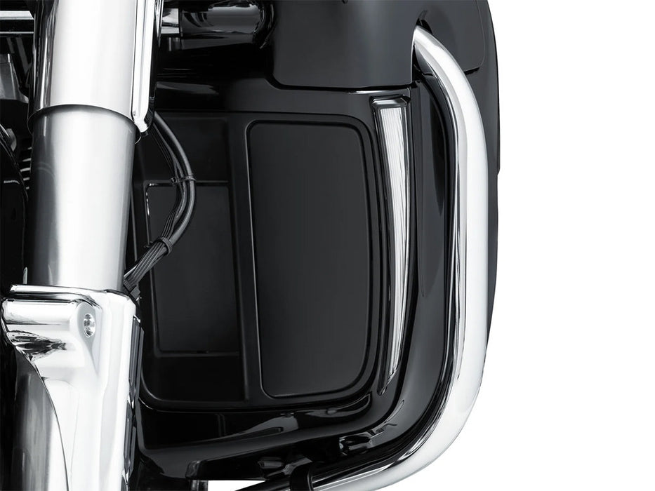 Fang Lower Fairing LED Lights - Black. Fits Touring 2014up with Lower Fairing