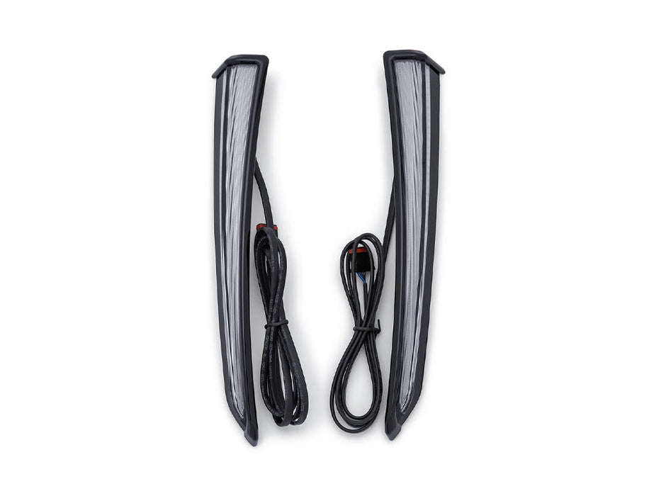 Fang Lower Fairing LED Lights - Black. Fits Touring 2014up with Lower Fairing