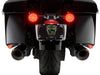 Machete Saddlebag LED Lights. Red Run, Brake & Turn with Smoke Lens. Fits Indian Touring 2019up with Hard Saddlebags