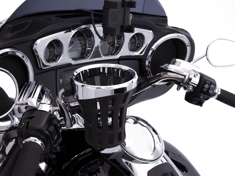 Big Ass Drink Holder with Perch Mount - Chrome