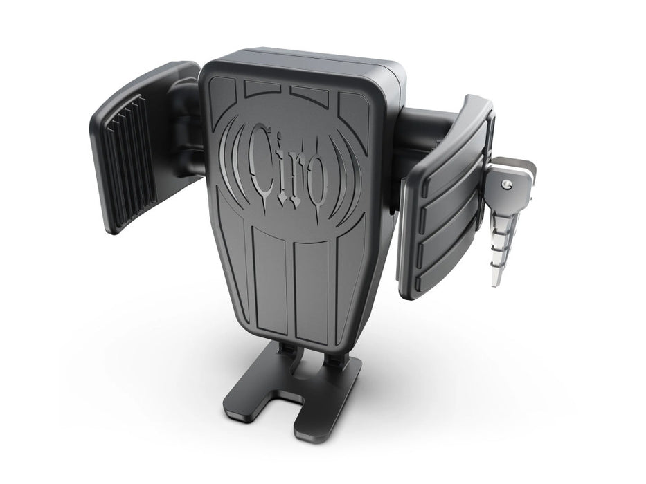 Cybercharger Wireless Smartphone Holder - Chrome Perch Mount
