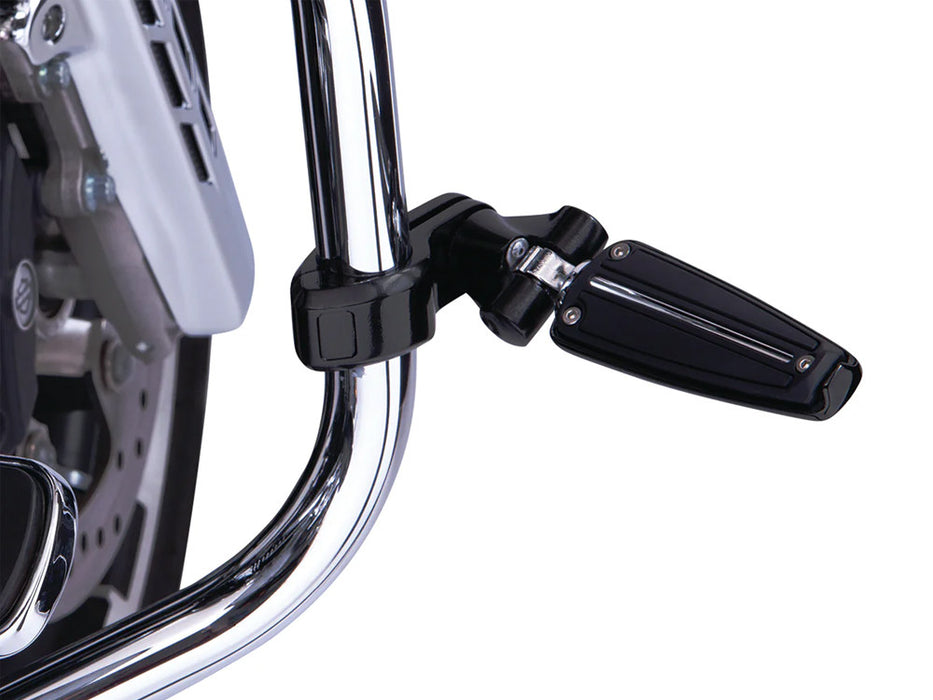 Footpeg Mounts with 1-1/4in. Hingeless Clamps - Chrome