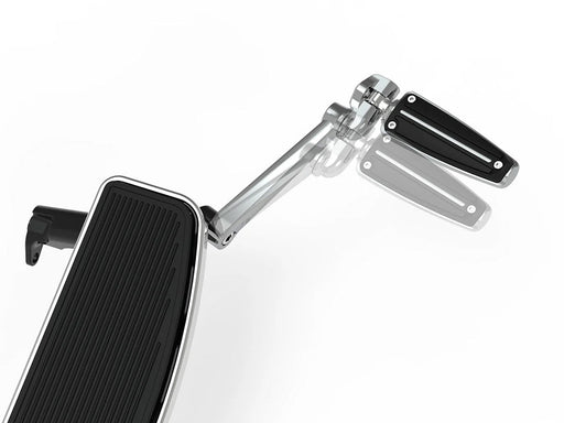 Extended Length Frame Mounted, Adjustable Cruise Arm Highway Peg - Black. Fits Touring 2009up