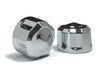 Diamond Cut Bolt Covers - Chrome. Fits Socket Head Bolt with 5/16in. Thread. Pack of 6