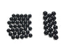 Engine, Transmission & Primary Bolt Cover Kit - Black Diamond Cut. Fits Milwaukee-Eight 2017up