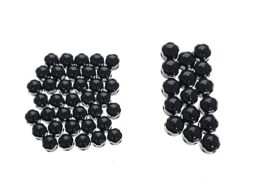 Engine, Transmission & Primary Bolt Cover Kit - Black Diamond Cut. Fits Milwaukee-Eight 2017up