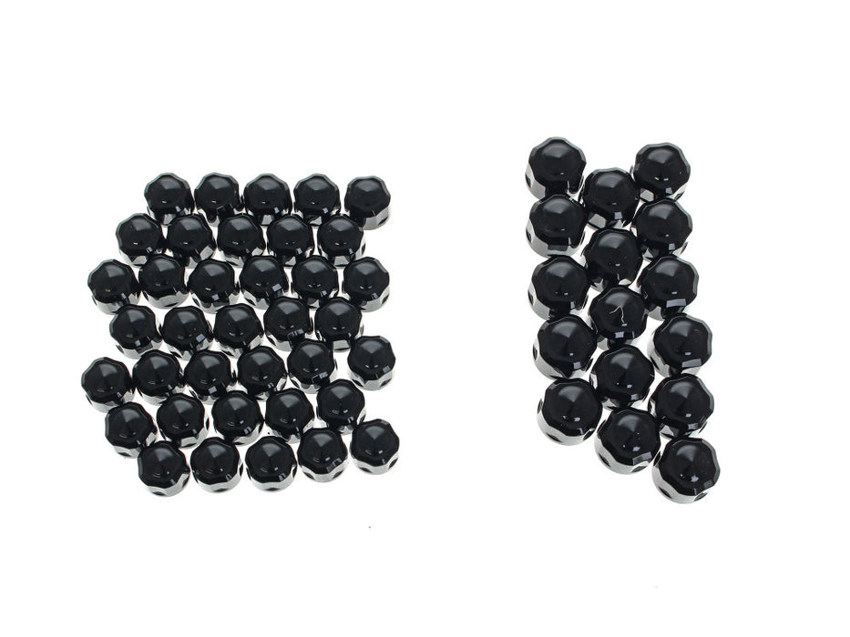 Engine, Transmission & Primary Bolt Cover Kit - Black Diamond Cut. Fits Milwaukee-Eight 2017up
