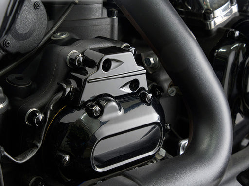 Metal Gear Position Sensor Cover - Black. Fits Softail 2025up & Touring 2025up