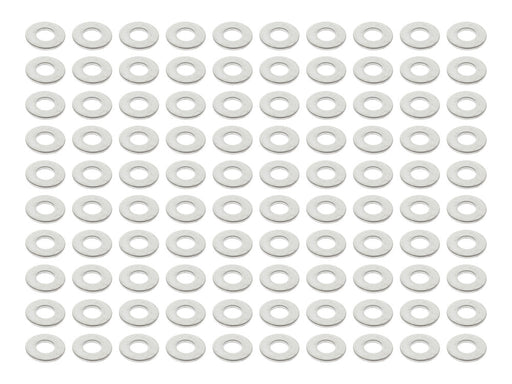 1/4in. Flat Washer - Chrome. Pack of 100.