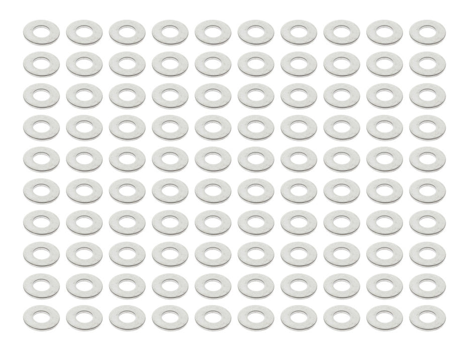 1/4in. Flat Washer - Chrome. Pack of 100.