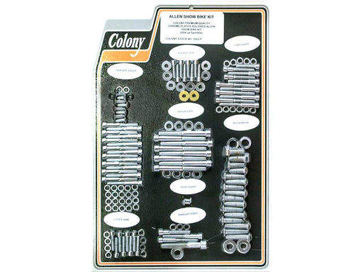 Polished Allen Head Show Bike Kit - Chrome. Fits Sportster 2004-2021