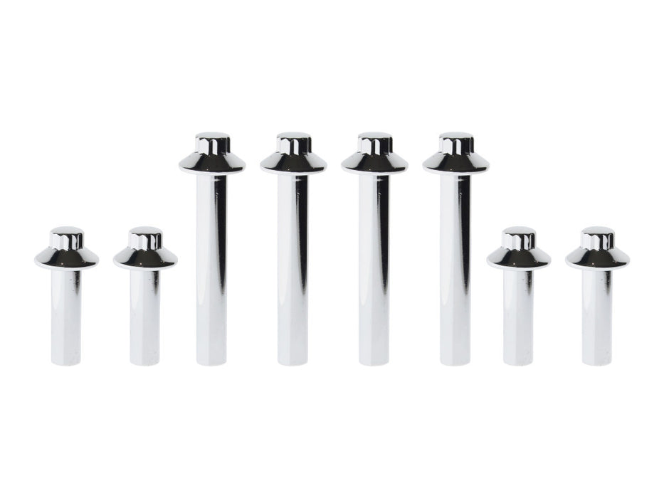 Head Bolts with Polished 12 Point - Chrome. Fits Evo Big Twin 1985-1991, Sportster 1986-1992 & S&S Heads.