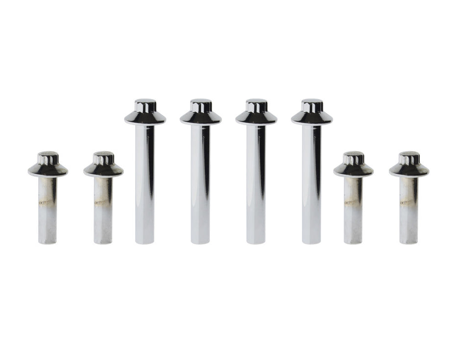 Head Bolts with Polished 12 Point - Chrome. Fits Big Twin 1992-2017 & Sportster 1993-2021.